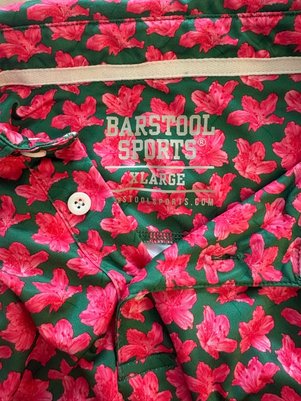 Barstool Pink Azalea Polo - Picture 3 of 3